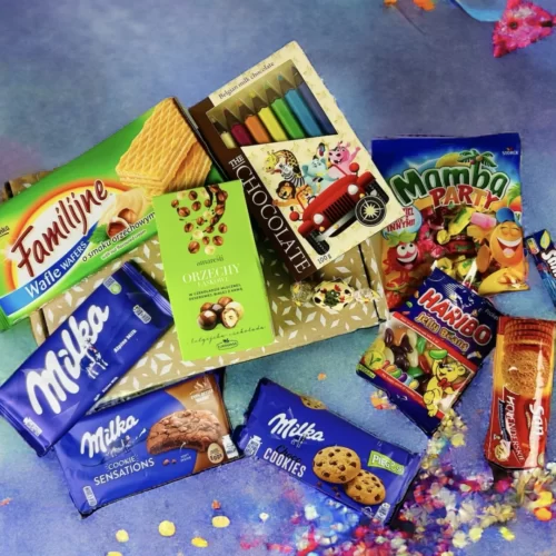Zestaw prezentowy ze słodkościami dla dzieci