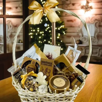 Kosz upominkowy Ciepło Świąt